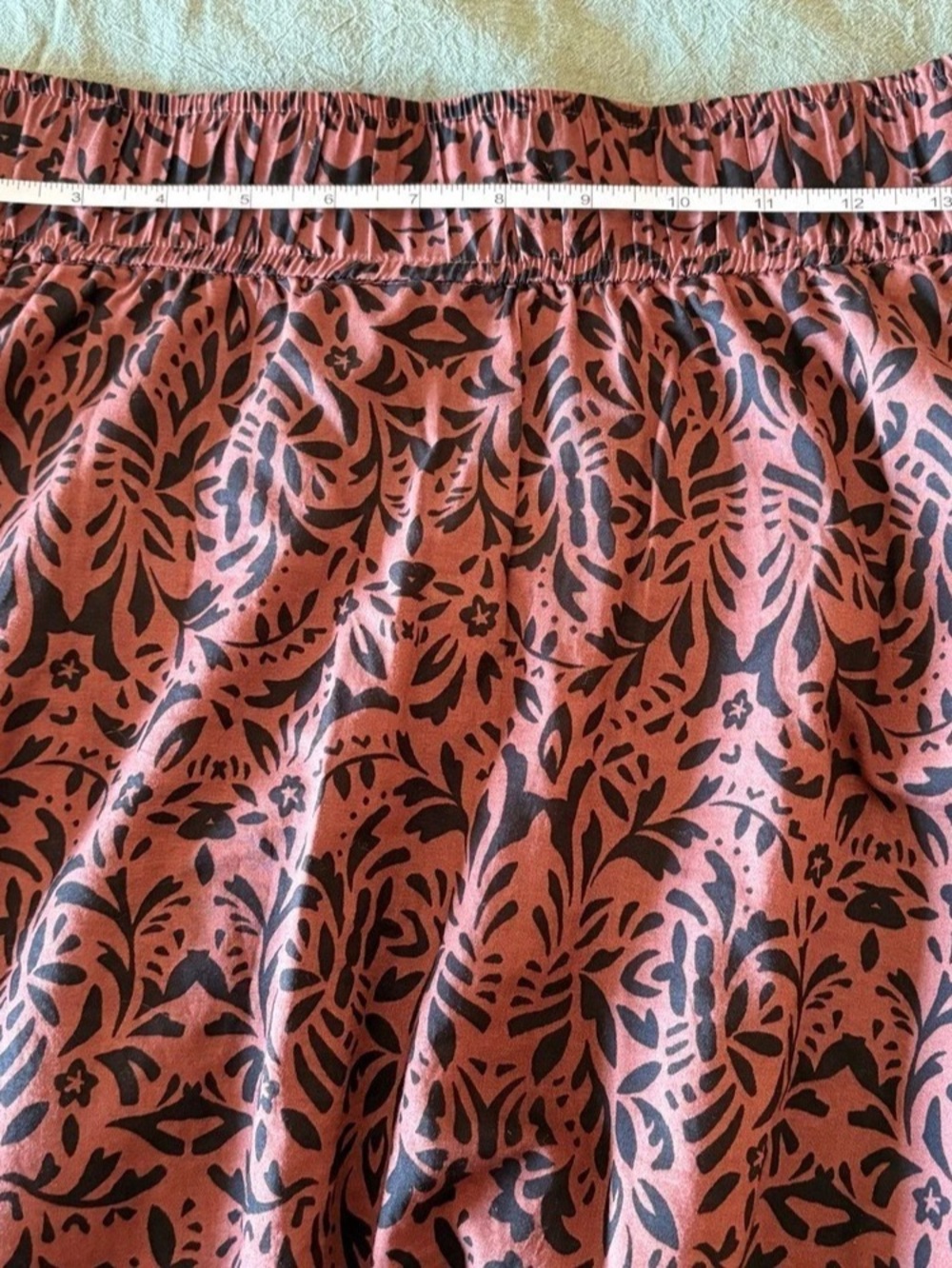 Signature by Reitmans Brown & Black Floral A-Line Midi Skirt – Size 4 - Picture 6 of 14